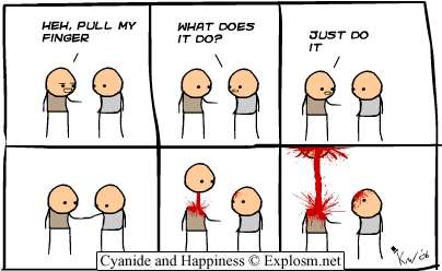 Cyanide and Happiness, a daily webcomic